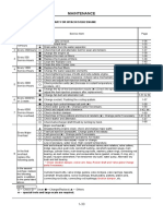 Maintenance: 1.2 General Maintenance Chart For Hitachi S12A2 Engine