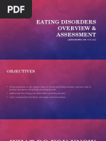 Eating Disorders Overview & Assessment - Laura