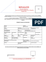 Formulario Afiliacion Sinalco Guardia Camionera Vargas Sanchez