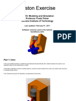 Piston Exercise: ME345: Modeling and Simulation Professor Frank Fisher Stevens Institute of Technology