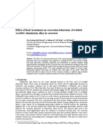 Effect of Heat Treatment On Corrosion Behaviour of Welded AA6061 Aluminium Alloy in Seawater