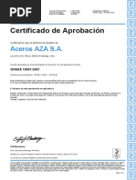 Certificado OHSAS 18001 2007 Esp