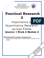 Practical Research 2: Importance of Quantitative Research Across Fields