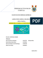 Propuesta 4 Aditivo Sintetico. Sintesis de La Vainilla