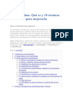 Autoestima Qué Es y 10 Técnicas para Mejorarla