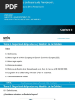 Tema 8. Seguridad Del Producto y Gestión de La Calidad.