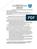 Assessment and Evaluation in Social Studies Classrooms What Is The State of Assessment and Evaluation in Social Studies Today?