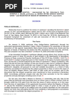 Petitioners Vs Vs Respondents: First Division