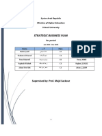 Strategic Business Plan: Syrian Arab Republic Ministry of Higher Education Virtual University