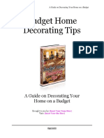 Budget Home Decorating Tips