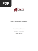 Report 2 - Management Accounting (Reworked)