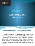 Lesson 3: Language and Humans