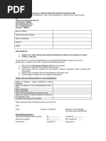 Hospitalisation Claim Form