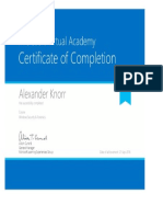 Certificate WSF