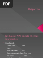 Output Tax