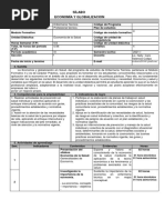Silabo de Economia y Globalizacion
