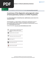 A Summary of The Diagnostic and Prognostic Value of Hemocytometry Markers in COVID-19 Patients