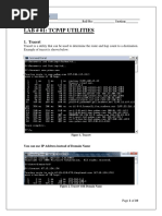 Lab # 01: Tcp/Ip Utilities: 1. Tracert