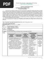 Nurse-Patient Interaction Process Recording: College of Nursing