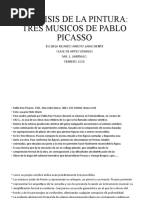 Analisis de La Obra Tres Musicos