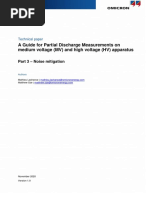 A Guide For Partial Discharge Measurements On Medium Voltage (MV) and High Voltage (HV) Apparatus