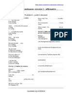 Present Continuous: Exercise 1 - Affirmative: Worksheet 1 - Positive Statements