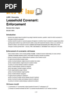 Leases Covenants Enforcement Assign