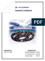 Operational Management of Hyundai