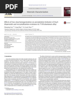 2015 - Effects of Two-Step Homogenization On Precipitation Behavior of Al3Zr Dispersoids and Recrystallization Resistance in 7150 Aluminum Alloy