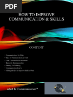 How To Improve Communication & Skills