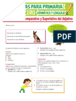 Grado Positivo Comparativo y Superlativo Del Adjetivo