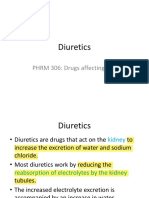 Diuretics: PHRM 306: Drugs Affecting CVS