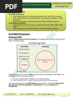 3.3.5 RISC Processors, 3.3.6 Paralell Processi