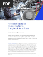 Accelerating Digital Transformations: A Playbook For Utilities