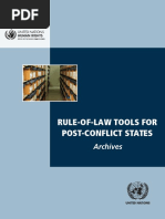 Rule of Law Tools in Post Conflict States