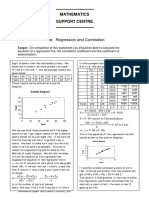 Title: Regression and Correlation: Mathematics Support Centre