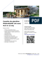 Casetta Da Giardino POOLHOUSE 44 MM 4x3 M 12 MQ