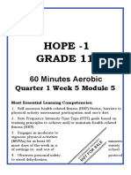 Hope - 1 Grade 11: 60 Minutes Aerobic