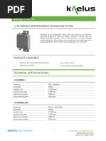 DDF0077F1V1-x: - Lte Band42 Interference Mitigation Filter