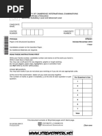 University of Cambridge International Examinations General Certificate of Education Advanced Subsidiary Level and Advanced Level