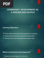 Community Development As A Process and Output