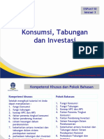 Inisasi 3-Konsumsi, Tabungan Dan Investasi