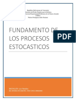 Fundamento de Los Procesos Estocásticos