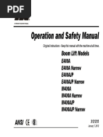 Operation and Safety Manual: Boom Lift Models