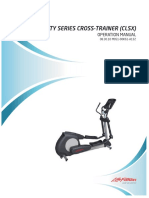 Manual Operation CROSS-TRAINER (CLSX)