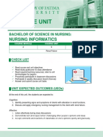 Nursing Informatics: Bachelor of Science in Nursing