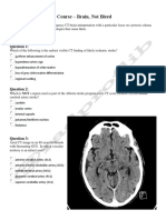 Emergency Radiology Course - Brain, Not Bleed: 4 Review Questions