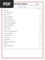 Ancient India: Table of Content