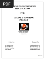 Software Requirements Specification FOR Online E-Shopping Project