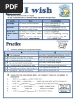 I Wish Practice Grammar Drills Picture Description Exercises - 73124